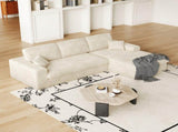 114.5'Modern Corduroy Modular foam Sofa, Recliner Seat reversible Sofa, 2in1 Sofa with Recliner and 47817678