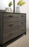 Ioana Antique Grey Finish Wood Bed Room Set, Queen Size Bed, Dresser, Mirror, Night Stand T2574P202517