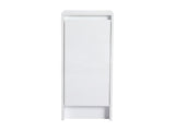 12" freestanding Bathroom Storage Cabinet, Soft Close Doors, Glossy White, W999P312104