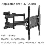 ZUN Universal retractable TV stand is suitable for TV hanging frames of large televisions ranging from 81923021