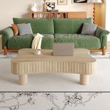 Lift Top Coffee Table for Living Room 42" - Fluted Panel Hidden Storage, Silent Hydraulic Lift, W1445P317475