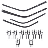 Front & Rear Fender Flares Extension Set for 2018-2024 Jeep Wrangler High Fender 81334193