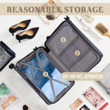 ABS Spinner Wheel Luggage, Carry on Suitcase, with Cup Holder & USB Port & Phone Holder W2787P262957