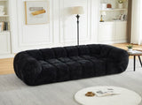 Chenille Pure Foam Sofa, Quilted Cloud Sofa, Deep-Seat Chenille Pure Foam Sofa, Comfortable W834P442224