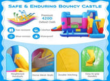 6-in-1 Inflatable Bouncer Castle with Climbing Wall, Ring Toss, Punching Bag, Ideal Gift for 21842038