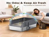 STAINLESS STEEL CAT LITTER BOX W1612P461382
