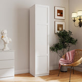 Kitchen Cabinet, White Freestanding Buffet Cupboards Sideboard with Doors & Shelves, Kitchen W331P309438