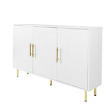 3-Door Large Storage Sideboard with Gold Handles for Kitchen, Dining Room and Living Room.55.12" W W2282P220597