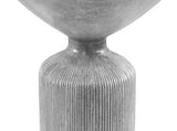 Weathered Grey End Table with Pedestal B062P209095