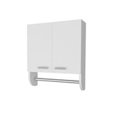 Goodyear Medicine Cabinet in Melamine With a Towel Bar, White B128P237152