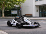 Kids Electric Drift Go Kart 24V, Dual Motor Soft Start Ride-On Kart with PU Wheels, White 96572095
