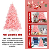 6ft Pink Christmas Tree - 1036 Flourishing Branch Tips for Dreamy Festive Ambiance 68375270