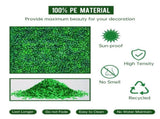 12 Pcs 24x16inch Artificial Grass Wall Panels, Decorative Boxwood Grass Backdrop for Outdoor Garden 57214769