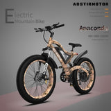 ZUN AOSTIRMOTOR S18-1500W 26" 1500W Electric Bike Fat Tire 48V 15AH Removable Lithium Battery Mountain