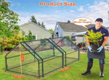 70.86*33.46*37.4 in Portable Mini Greenhouse With Roll-Up Zipper Doors Waterproof UV-Resistant PVC 31207237