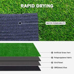 ZUN (2Pack)3.3FTx10FT Artificial Grass Realistic Synthetic Thick Fake Faux Grass Rug Astroturf Carpet W2836P230766