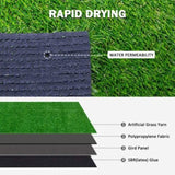 ZUN (2Pack)3.3FTx10FT Artificial Grass Realistic Synthetic Thick Fake Faux Grass Rug Astroturf Carpet W2836P230766