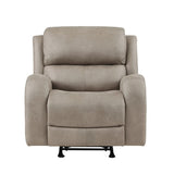 Luxurious Style Rocker Reclining Chair Brown Plush Comfortable Living Room Furniture B011P144390