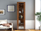 Display Cabinet transparent acrylic plate Doors, Curio Storage Cabinet 5 Shelves, Bookcase W331P380593