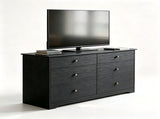 () Double-Column 6-Drawer Chest Particleboard and Paulownia Drawer Dresser with 04864965