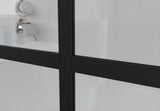 Goodyo 34" X 72" Shower Door Walk-in Black Finish W122346711