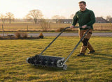 19in Push Spike Aerator, Heavy Duty Rolling Lawn Aerator, Rotary Spike Lawn Aerator, Manual Aeration 19150241