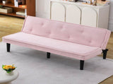 This 66-inch corduroy sofa bed flexibly adapt to the living room, apartment and bedroom, and it W3371P311451