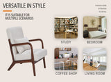 Mid-Century Modern Accent Chair, Arm Chair Living Room Chairs Pillow Upholstered Reading Chair W2989P295373