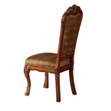 Beige and Cherry Oak Padded Side Chair B062P209244