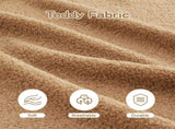 Soft Teddy Fabric Boneless Sofa,No Assembly Required Streamlined Design,Anti-Slip Design 32D High W714P357216