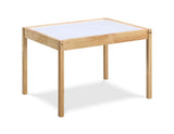 Gibson 3-Piece Dry Erase Kids Table & Two Chair Set, Natural B022P174726