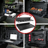 Tailgate Table Molle Panel for Ford Bronco 2021-2024 2-Tier Foldable Rear Storage Cargo Rack Shelf W2801P318432