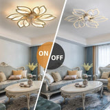 25.5In Ceiling Fan Titanium Gold with Light, Remote Control 3-Colour Temperature, 6-Speed Fanlight W1962P290691