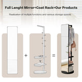 Full-body mirror, solid wood rubber wood glass, 68.8*19.6in Large mirror W2987P225480