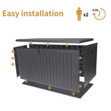 230 Gallon Resin Outdoor Deck Box Waterproof, Extra Large Patio Storage Box with Lockable Storage W2556P285465
