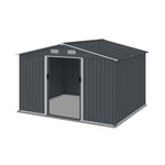 ZUN Outdoor Storage Shed 8 x 10 FT Large Metal Tool Sheds, Heavy Duty Storage House Sliding Doors 87753639