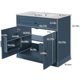 36" Luxurious Bathroom Vanity with Ceramic Sink, Bathroom Vanities Cabinet with 2 large Soft Closing N710P288944C