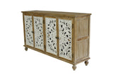 Accent Cabinet with 4 Doors, Farmhouse Sideboard Buffet Cabinet with, Modern Credenza W2295P246504