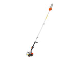 43CC 2-Stroke Gas Pole Saw, 10 in Cutting Bar Cordless Tree Trimmer with Rotatable Head, 6.9-11.8 ft 58830619