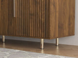 Wood Modern Buffet Cabinet with Storage, Fluted Sideboard Large Buffet with Adjustable Shelves, W1321P356151