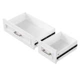 K&K 54inch Large Kitchen Island with Rubber Wood Drop Leaf, Embossed Texture Rolling Kitchen Cart on N707P195395W