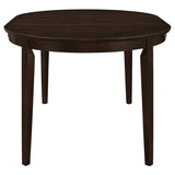 Cappuccino Oval Dining Table with Leaf Extension B062P153869