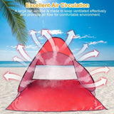Pop Up Beach Tent Sun Shade Shelter Anti-UV Automatic Waterproof Tent Canopy for 2/3 Man w/ Net 00636327