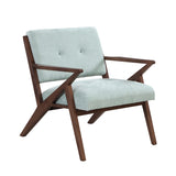 30" Mid-Century Modern Accent Chair with Plush Cushions, Angled Arm Design, and Sturdy Solid Wood N767P205861G
