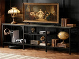 Industrial 3-Tier TV Stand for 65 Inch TV, Heavy Duty Metal Frame Entertainment Center with Anti-Tip 47939167