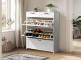 3 drawers, 2 lifters, top panel, shoe cabinet, particleboard, 80*25*120cm, white 77015694