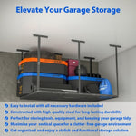 ZUN 4 ft. x 6 ft. Overhead Garage Storage Rack Heavy Duty Metal Garage Ceiling Storage Racks 77090397