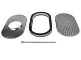 15" Oval Full Finned Polished Aluminum Air Cleaner Filter Fits for Chevy SBC 350 400 62104847