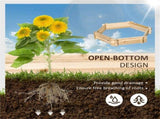 39" x 36" Screwless Hexagon Raised Garden Bed DIY Herb Planter Box for Outdoor Gardening 07387070