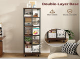 5 Tiers Rotating Bookshelf, Corner, 360 Display Wood Spinning Bookshelves, Floor Standing 41302090